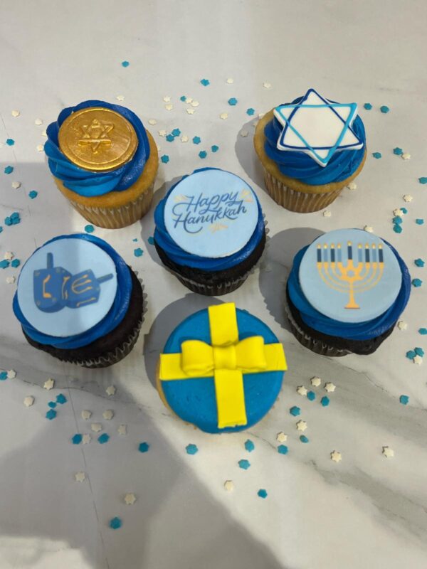 Hanukkah Cupcake 6 Pack